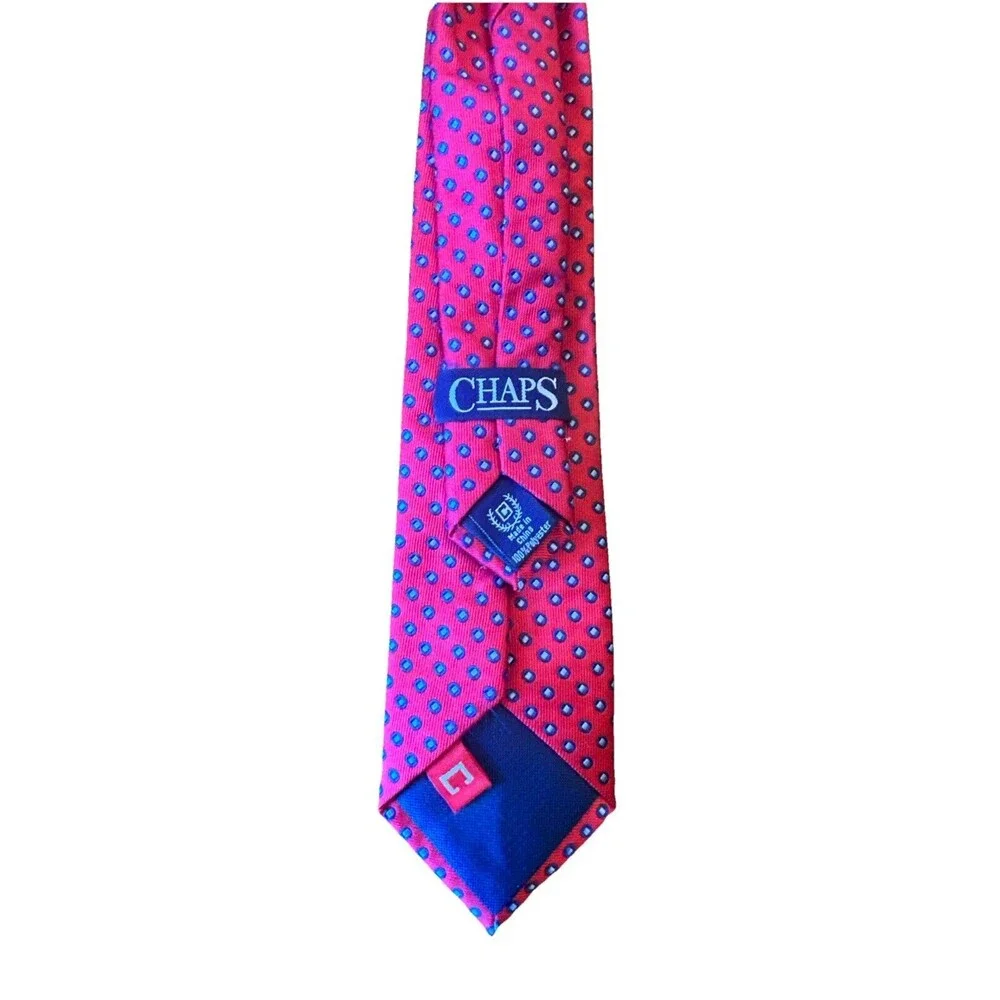 Ralph Lauren CHAPS Red Clip On Tie 14” Boys